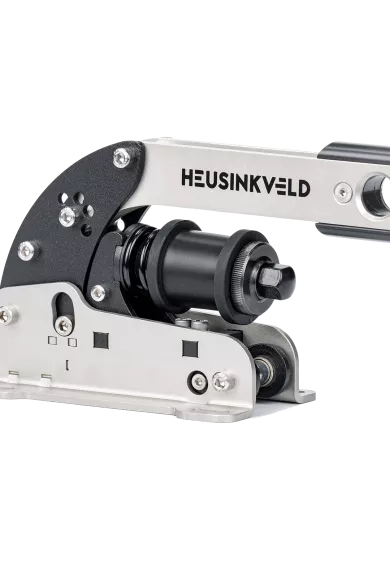 Heusinkveld Hamulec Ręczny w pozycji bocznej zbliżenie na mechanizm