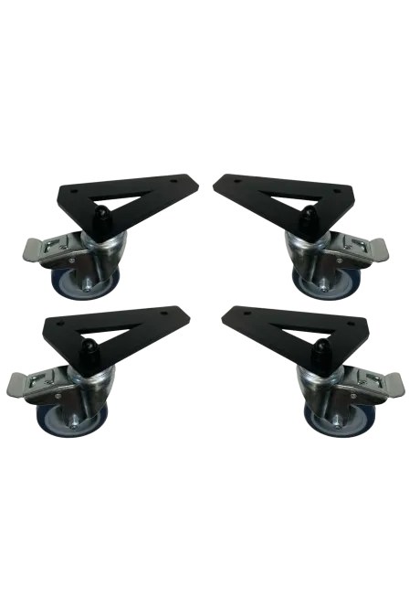 SimXPro 4x uchwyty na kółka + 4x kółka 75 mm