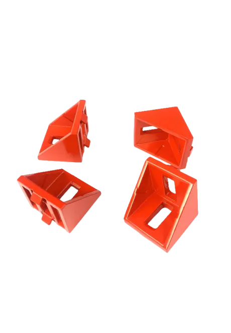 SimXPro 4x Corner Bracket - 40x40 Red