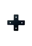 SimXPro 2x Cross Connector Plate - 3mm - 40-80-120 - Black