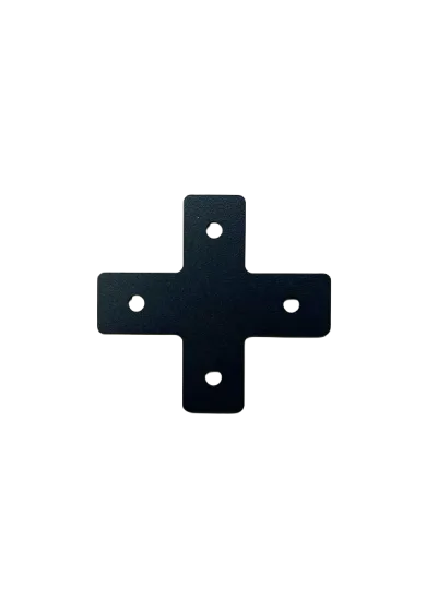 SimXPro 2x Cross Connector Plate - 3mm - 40-80-120 - Black