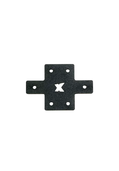 SimXPro 2x Cross Connector Plate - 3mm - 40-80 - Black simline.eu 