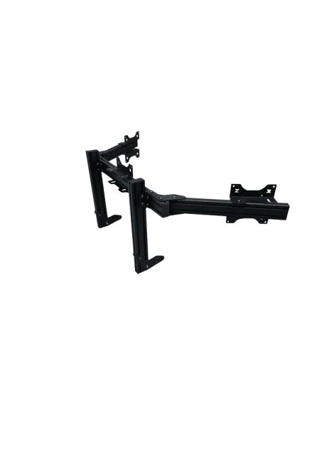 SimXPro Integrated Triple Screen Setup Heavy - VESA 100x200 Black