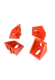 SimXPro 4x Corner Bracket - 40x40 Red