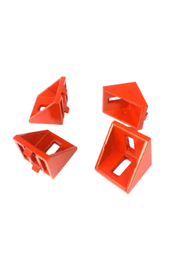 SimXPro 4x Corner Bracket - 40x40 Red