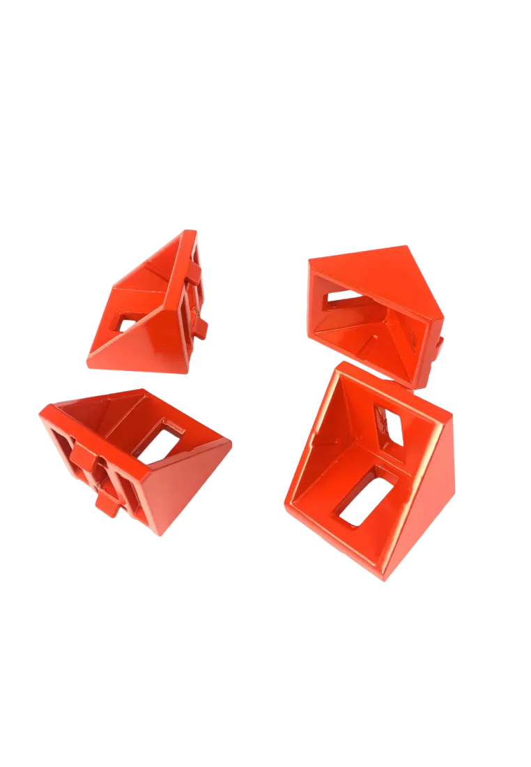 SimXPro 4x Corner Bracket - 40x40 Red