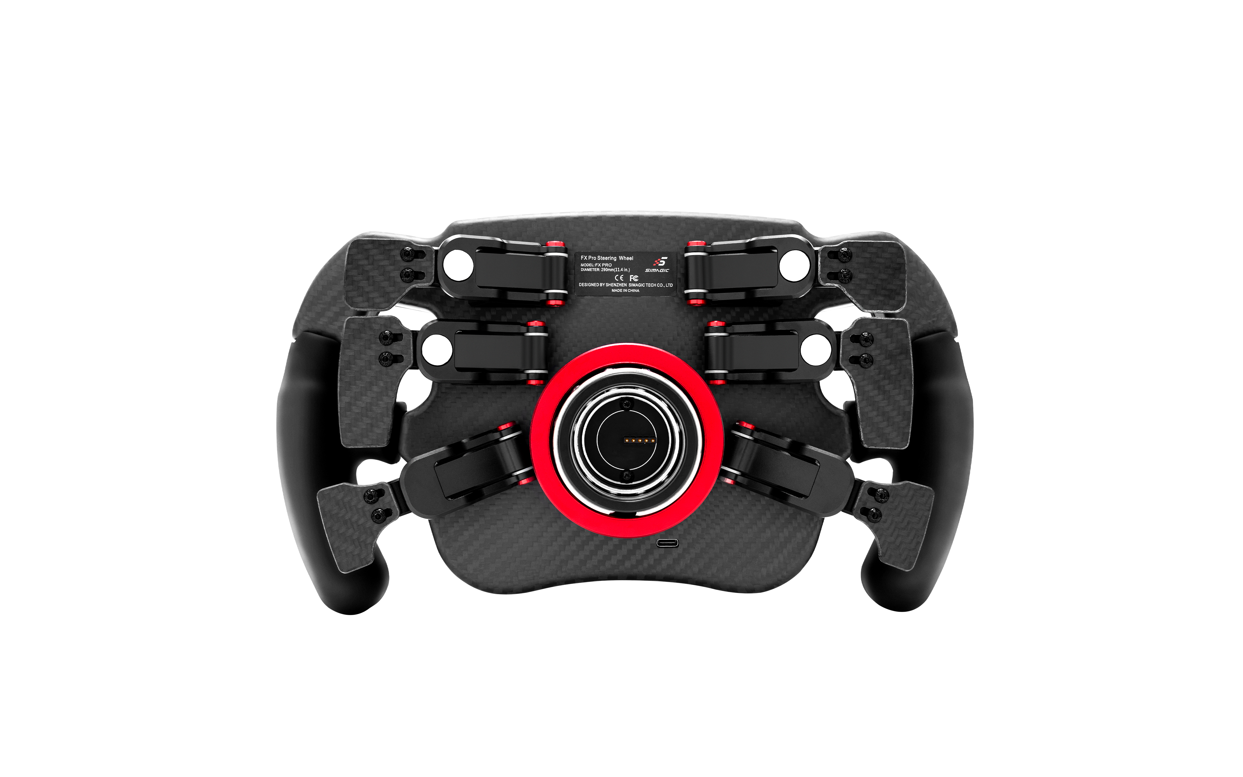 Simagic FX PRO – 290 mm F1 Steering Wheel with LCD Display and 6 