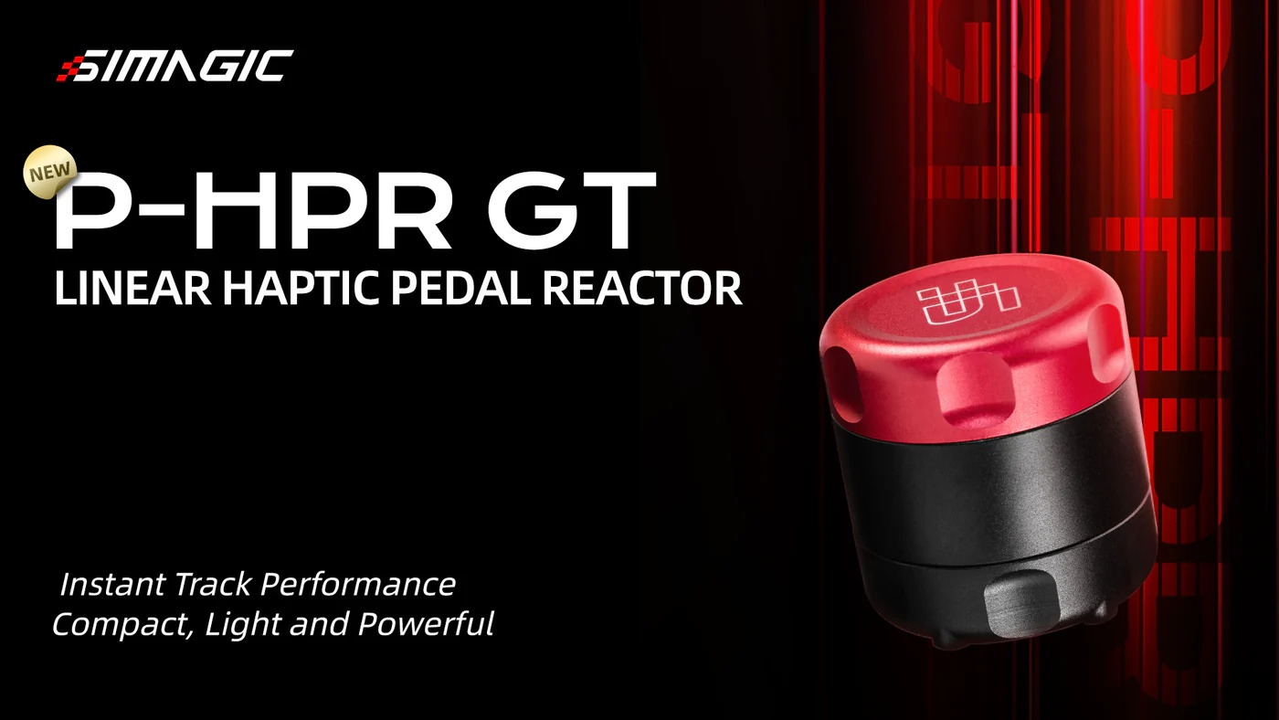 SIMAGIC P-HPR GT – compact linear haptic for throttle and clutch pedals